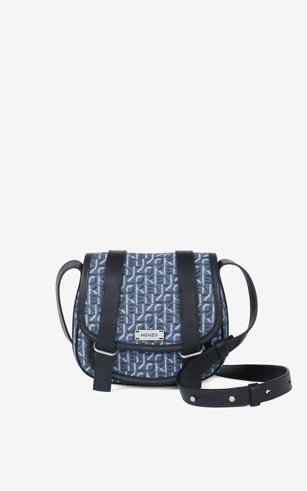 Sac Messenger Kenzo Femme Small jacquard Courier Bleu Marine Bleu XRJUE-2904